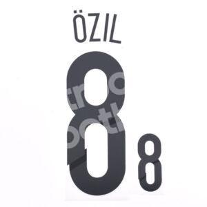 World Cup Brazil 2014 Germany Home Name Number Set #8 ÖZIL Repro V2 - Image 1