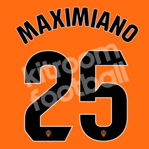 2023-24 Almeria Goalkeeper Name Number Set #25 MAXIMIANO La Liga Repro - Image 1