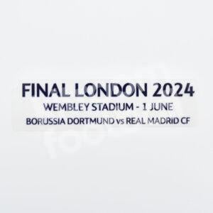 Official Real Madrid Final Wembley Champions League 2024 MDT Match Details Patch