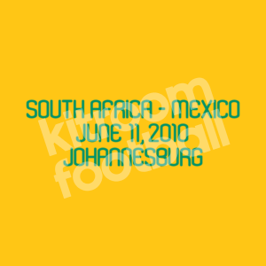 World Cup 2010 South Africa  Match Details MDT Patch Home vs Mexico Repro