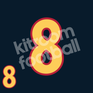 2000-02 Spain Away Number #8 (Andres Iniesta u17) Repro