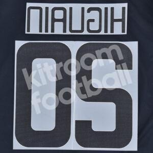 2008-09 Real Madrid Away Name Number Set #20 HIGUAIN Repro - Image 3