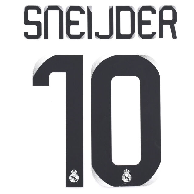 Original Player Issue 2012-13 Real Madrid Home Name Number Set #10 ÖZIL