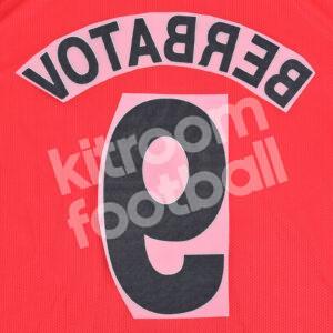 2008-11 Manchester United Home Name Number Set #9 BERBATOV UCL Repro - Image 3