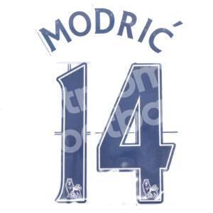 2008-12 Tottenham Hotspur Home Name Number Set #14 Luka MODRIC Repro Flock