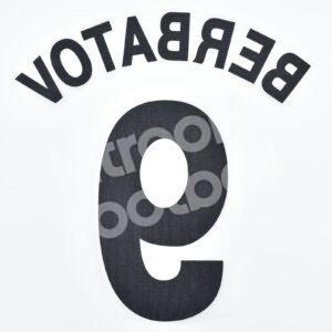 2010-11 Manchester United Away Name Number Set #9 BERBATOV UCL Repro - Image 3