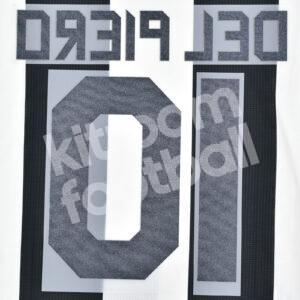 2010-12 Juventus Home Name Number Set #10 DEL PIERO Repro V2 - Image 3