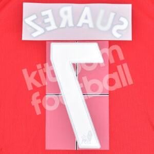 2010-13 Liverpool Home Name Number Set #7 Luis SUAREZ Premier League Flock Repro - Image 3