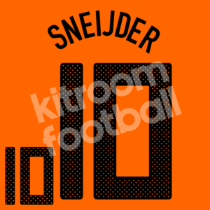 2010 Netherlands FIFA World Cup Name Number Set #10 SNEIJDER Home Repro