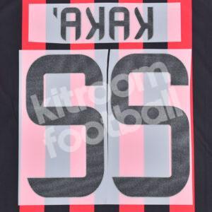 2013-14 AC Milan Home Name Number Set #22 KAKA Repro - Image 3