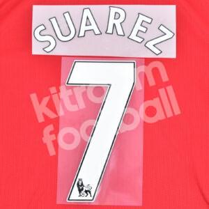 2013-14 Liverpool Home Name Number Set #7 Luis SUAREZ Premier League Repro