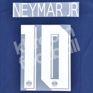 2019-20 PSG Paris Home Name Number Set #10 NEYMAR JR UCL Repro