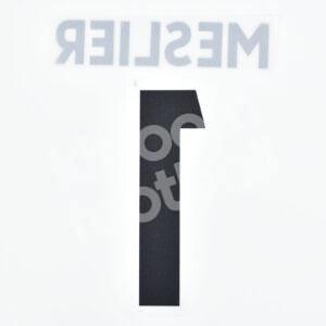 2020-23 Leeds United Goalkeeper Name Number Set #1 MESLIER Black Repro Premier - Image 3