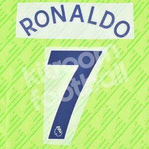 2022-23 Manchester United Third Name Number Set #7 RONALDO Repro Premier League