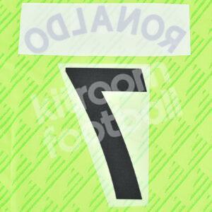 2022-23 Manchester United Third Name Number Set #7 RONALDO Repro Premier League - Image 3