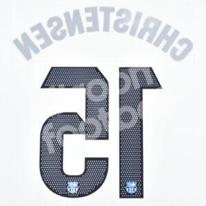 2023-24 Fc Barcelona Away Name Number Set #15 CHRISTENSEN La Liga Repro - Image 3