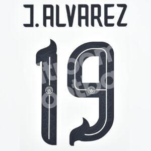 2023-24 Manchester City Year of the Dragon Name Number Set #19 Julian ALVAREZ Repro