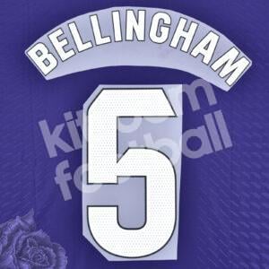 2023-24 Real Madrid 4th Y-3 Name Number Set #5 BELLINGHAM La Liga Repro v2