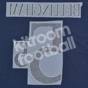 2023-24 Real Madrid Name Number Set Summer Tour #5 BELLINGHAM Repro - Image 3