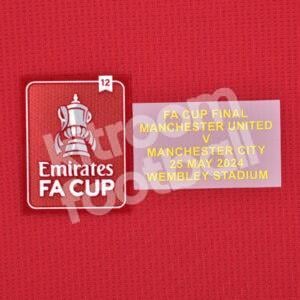 FA Cup Final 2024 Manchester United Patch MDT Match Detail Repro