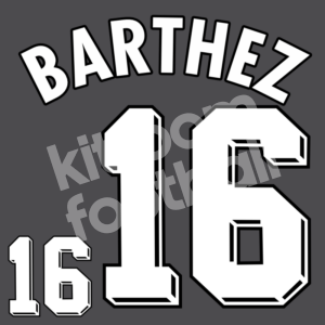 FIFA World Cup 1998 France Goalkeeper Name Number Set #16 BARTHEZ Repro