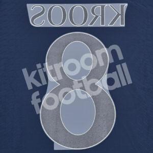 Original Player Issue 2023-24 Real Madrid Away Name Number Set 8 KROOS Avery - Image 3