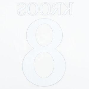 Original Player Issue 2023-24 Real Madrid Home Name Number Set #8 KROOS Avery - Image 3