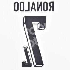 UEFA Euro 2024 Portugal Away Name Number Set #7 Cristiano RONALDO Repro - Image 3