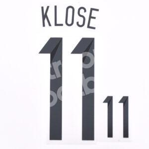 World Cup Brazil 2014 Germany Home Name Number Set #11 KLOSE Repro V2