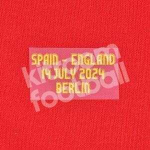 EURO 2024 Final Spain Match Details MDT Patch Home vs England Repro - Image 3