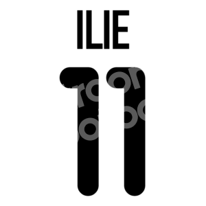 2000-02 Valencia CF Home Name Number Set #11 ILIE Repro