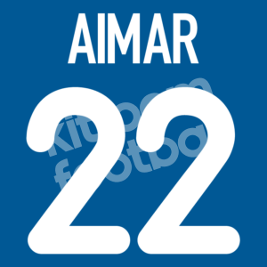 2000-01 Valencia CF Third Name Number Set #22 AIMAR Repro