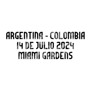 Copa America 2024 Final Argentina Patch MDT Match Detail Rpero