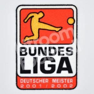 2002-03 Bundesliga Deutscher Meister 2001/2002 Borussia Dortmund Patch Flock Repro