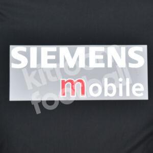 2002-05 Real Madrid Siemens Mobile Sponsor Patch White Repro v2