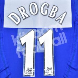 2006-07 Chelsea Home Name Number Set #11 DROGBA Premier League Repro