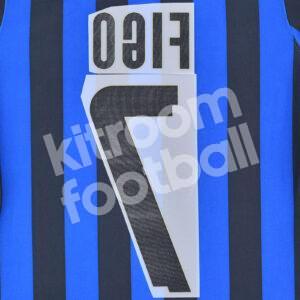 2008-09 Inter Milan Home Name Number Set #7 FIGO Repro - Image 3