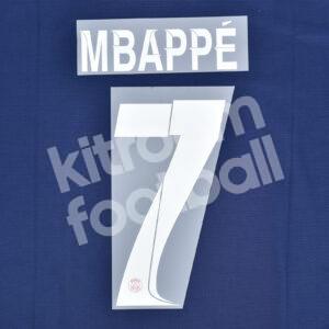 2023-24 PSG Paris Home Name Number Set #7 MBAPPE Champions League Repro