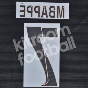 2023-24 PSG Paris Third Name Number Set #7 MBAPPE Champions League Repro - Image 3