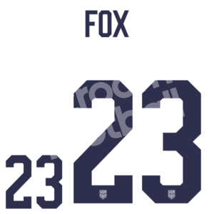 2023-24 USA Womens Home Name Number Set #23 FOX Repro