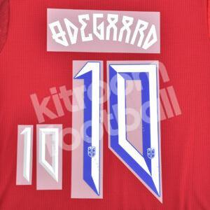 2024-25 Norway Home Name Number Set #10 ODEGAARD Repro