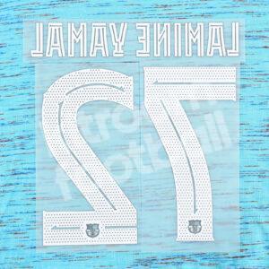Original 2023-24 Fc Barcelona Third Name Number Set #27 LAMINE YAMAL UCL TPT - Image 3