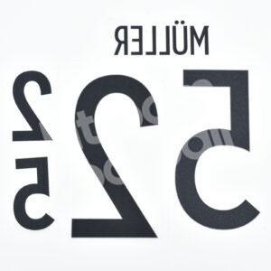 UEFA EURO 2020-21 Germany Home Name Number Set #25 MULLER Repro - Image 3