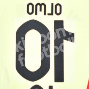 UEFA Euro 2024 Spain Away Name Number Set #10 OLMO Repro - Image 3