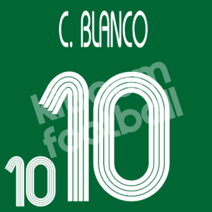 2007 Mexico Home Name Number Set #10 Cuauhtemoc BLANCO Repro