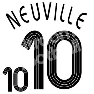 World Cup 2006 Germany Home Name Set Number #10 NEUVILLE Repro - Image 1