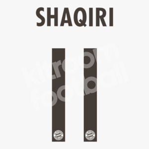 2013-14 Bayern Munich Away Name Number Set #11 SHAQIRI Repro - Image 1