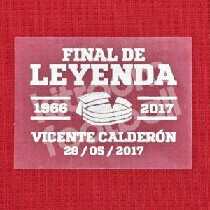 2016-17 Atletico Madrid Final de Leyenda Vicente Calderon Match Detail Patch Repro
