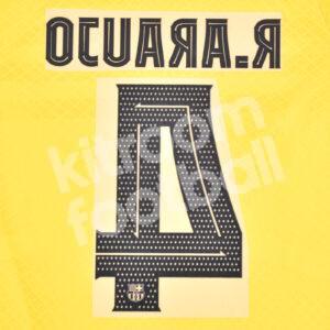 2023-24 Fc Barcelona Senyera Name Number Set #4 Ronal ARAUJO UCL Repro - Image 3