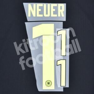 UEFA Euro 2024 Germany Goalkeeper Name Number Set #1 NEUER Repro